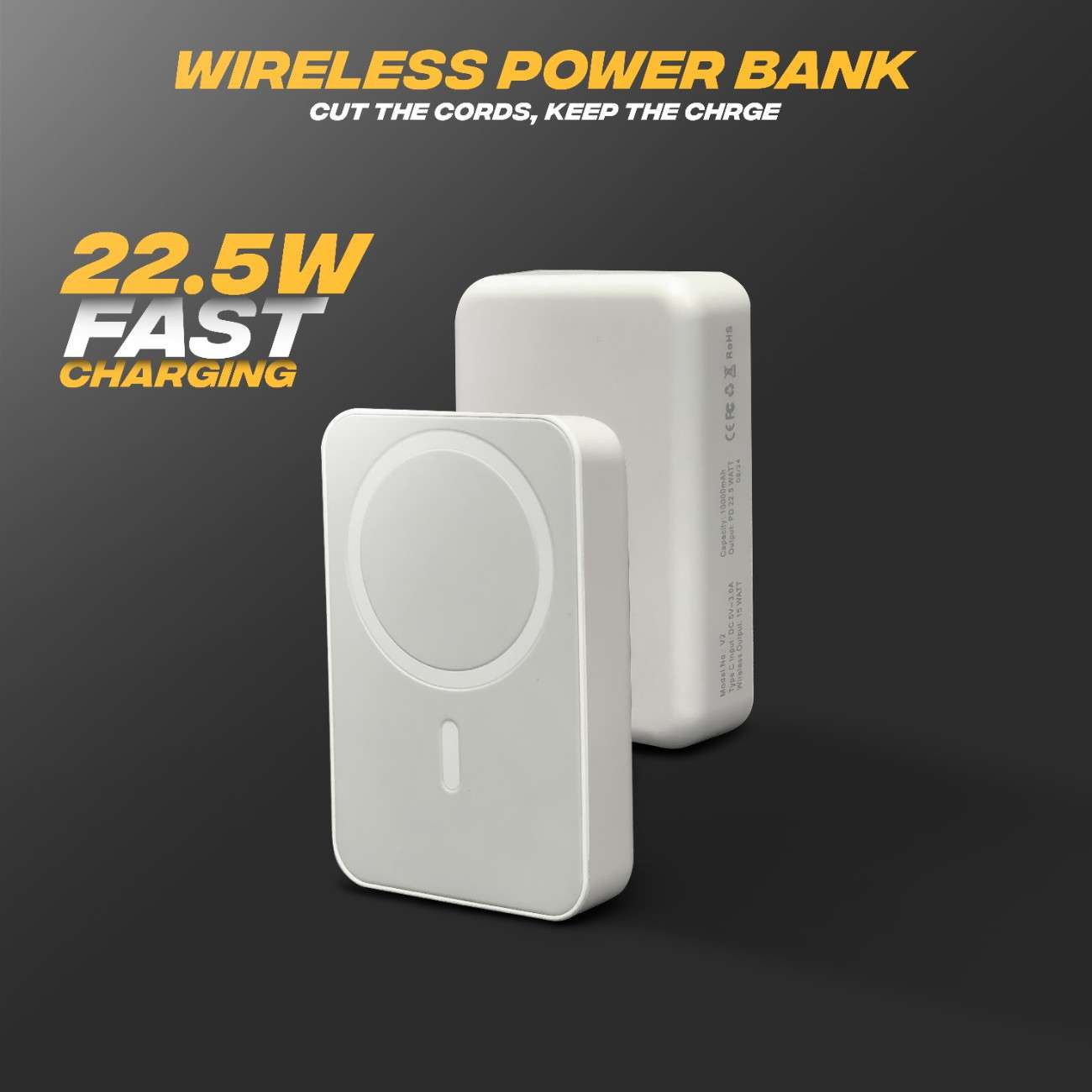 V2-10000Mah-Wireless Power Bank